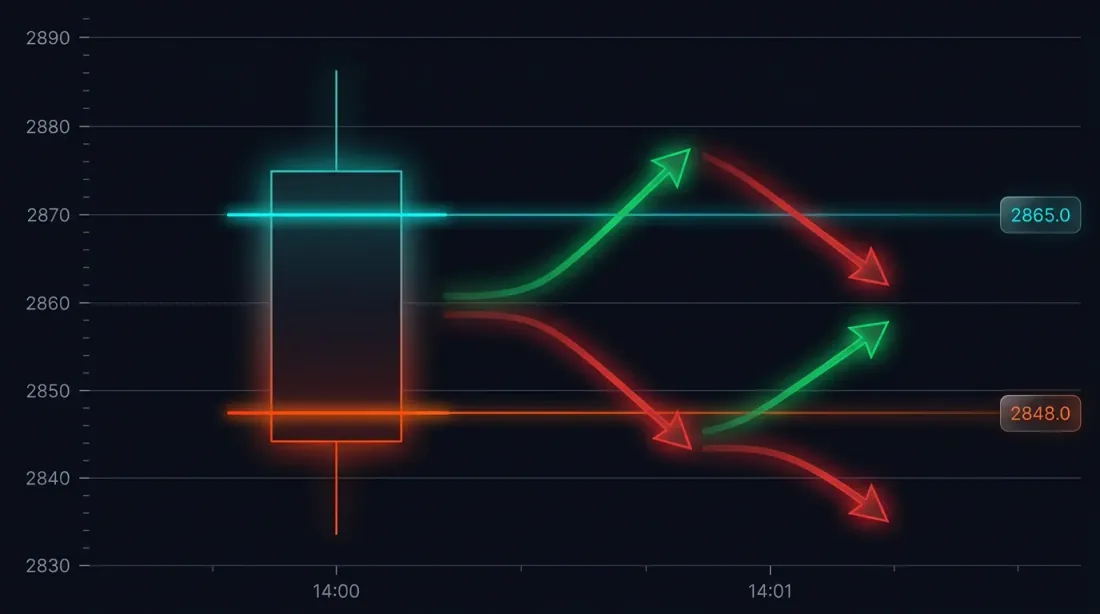 Fill ambiguity: both SL and TP fall within a single candle range