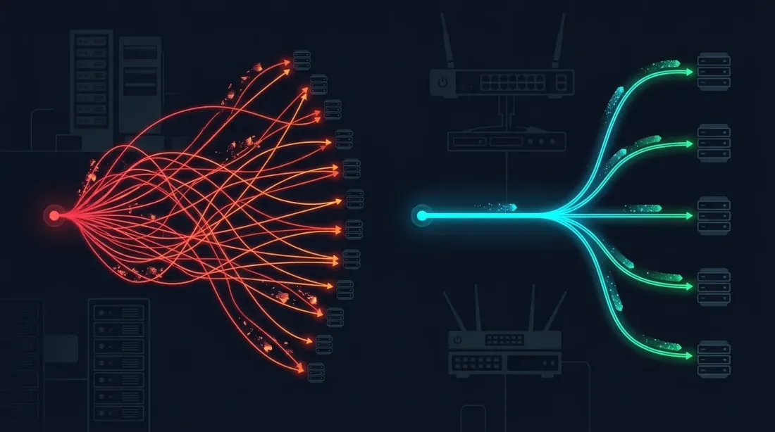 Connection optimization: many vs multiplexed
