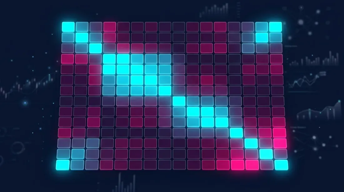 Crypto signal correlation matrix heatmap