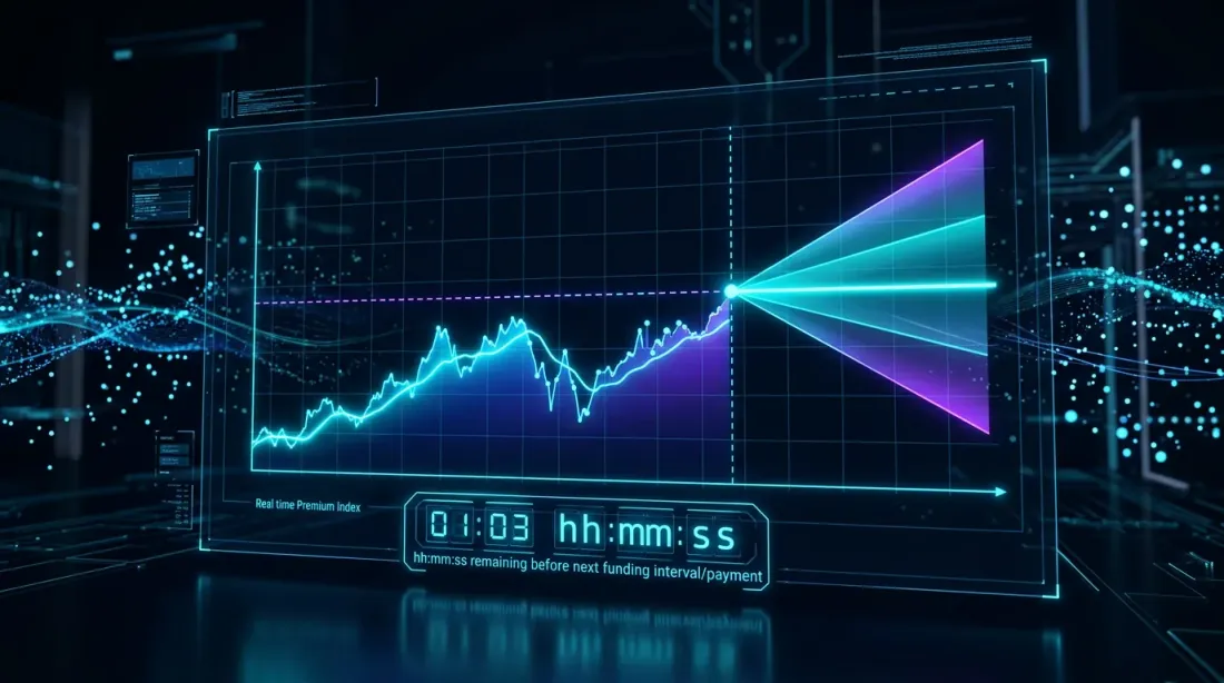 Funding rate prediction using premium index data with confidence cone