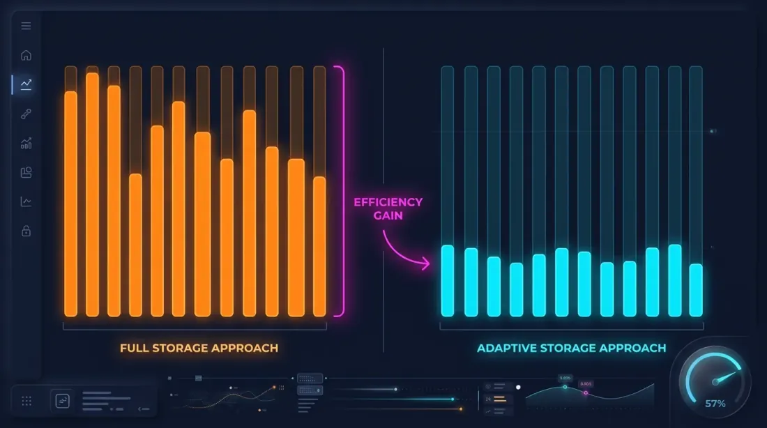 Hot-second detection and adaptive storage savings