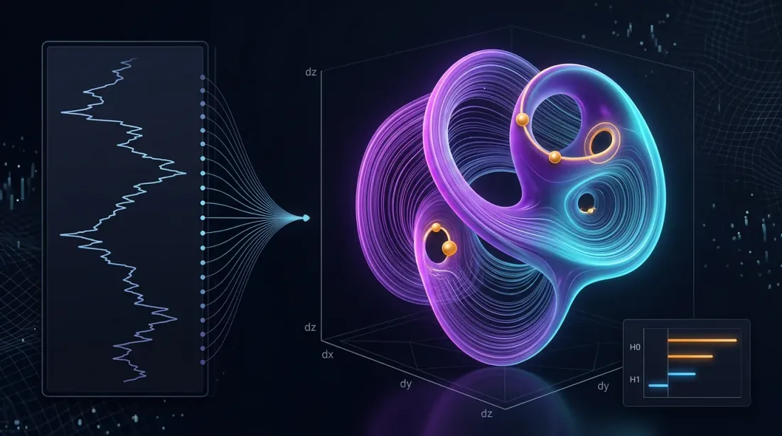 Takens嵌入：时间序列展开为三维相空间吸引子