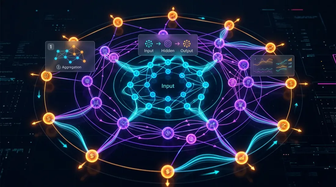 Graph Neural Network architecture for financial market analysis