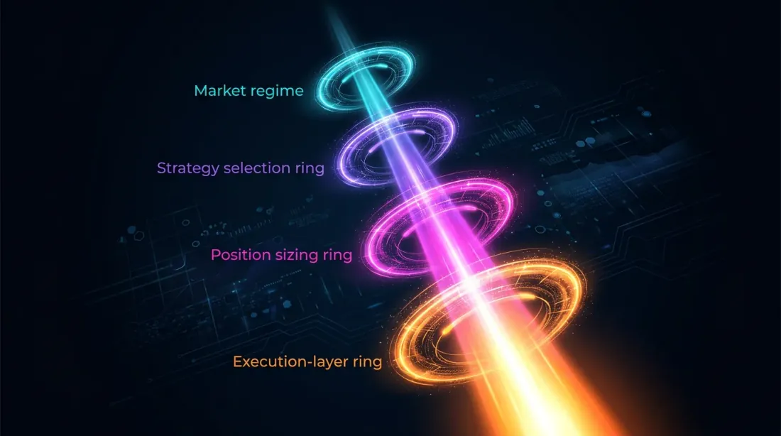 Multiplicative cascade of strategy factor layers