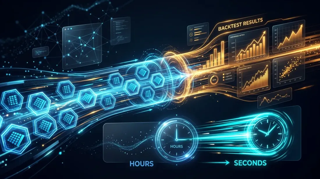 Precomputed Parquet cache: accelerating backtests from hours to seconds