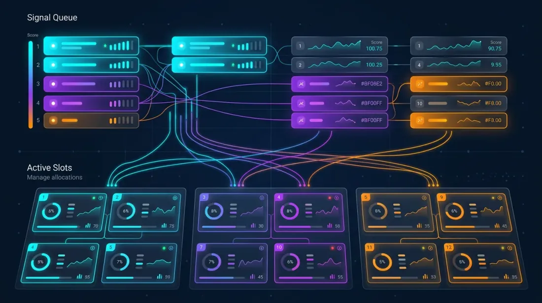 Orchestrator slot allocation and priority queue