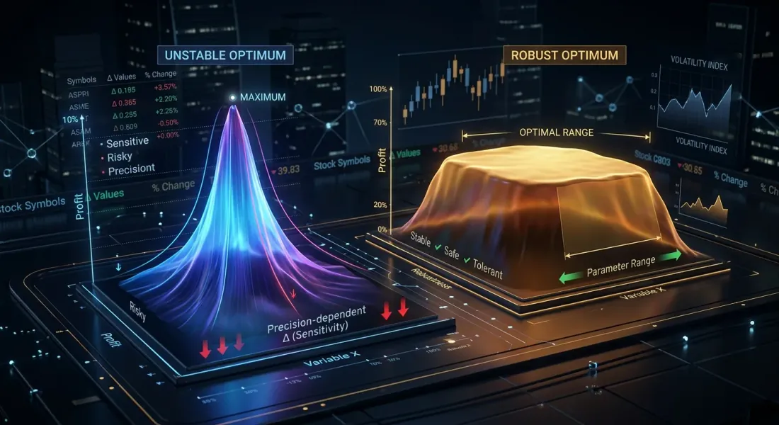 Plateau Analysis: How to Distinguish a Robust Optimum from Overfitting