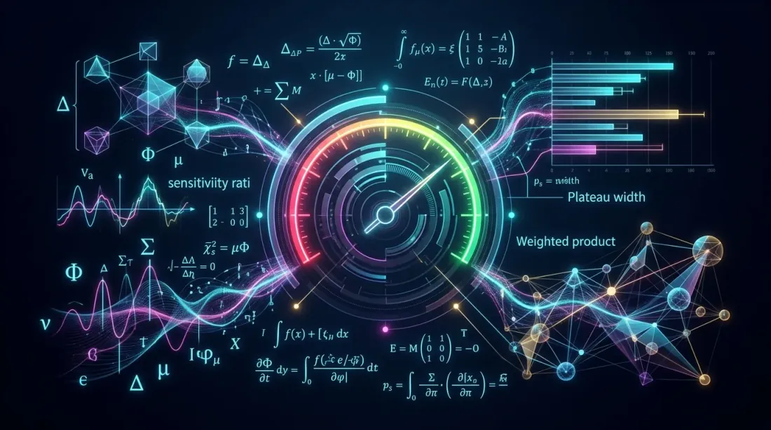 Quantitative robustness metrics visualization