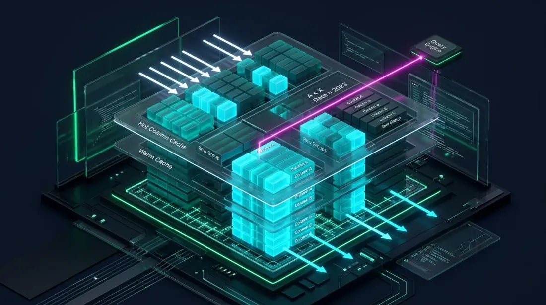 Parquet cache architecture