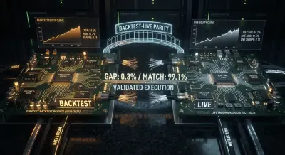 Backtest-live parity: why your bot trades differently from the backtest